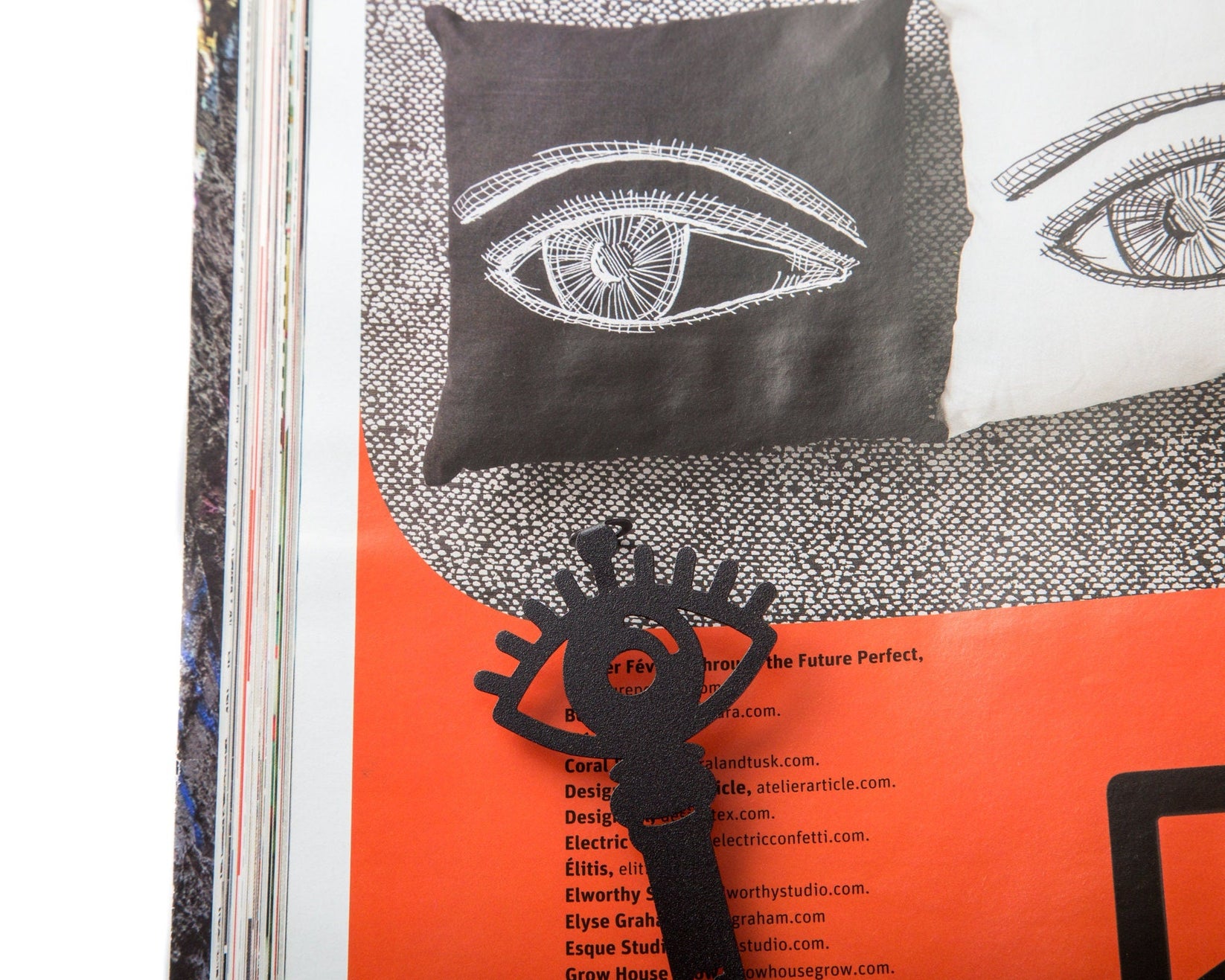 Book Power Is the Key metal bookmark on an illustrated page