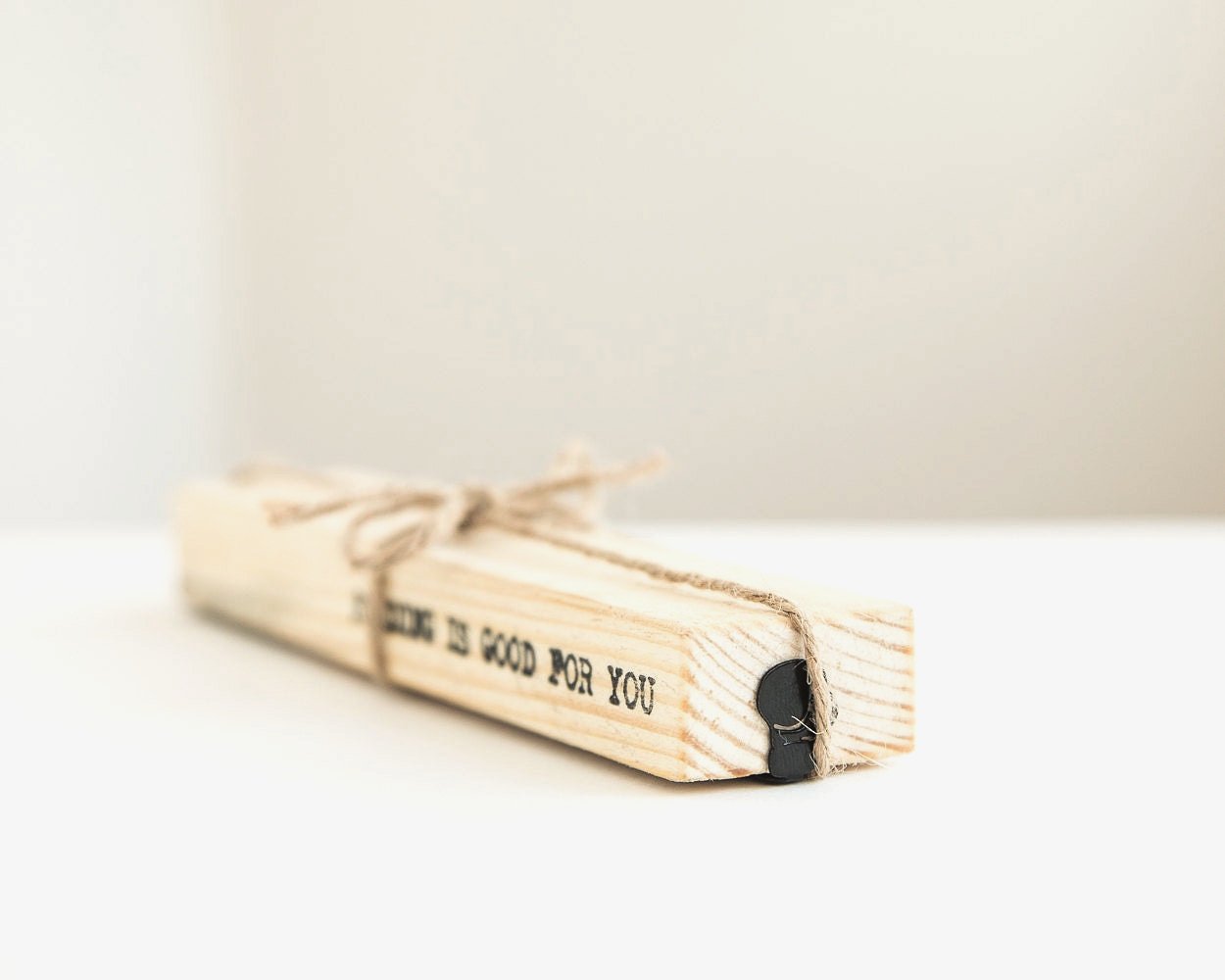 Boxing Glove metal bookmark with the engraved wooden gift block it ships with