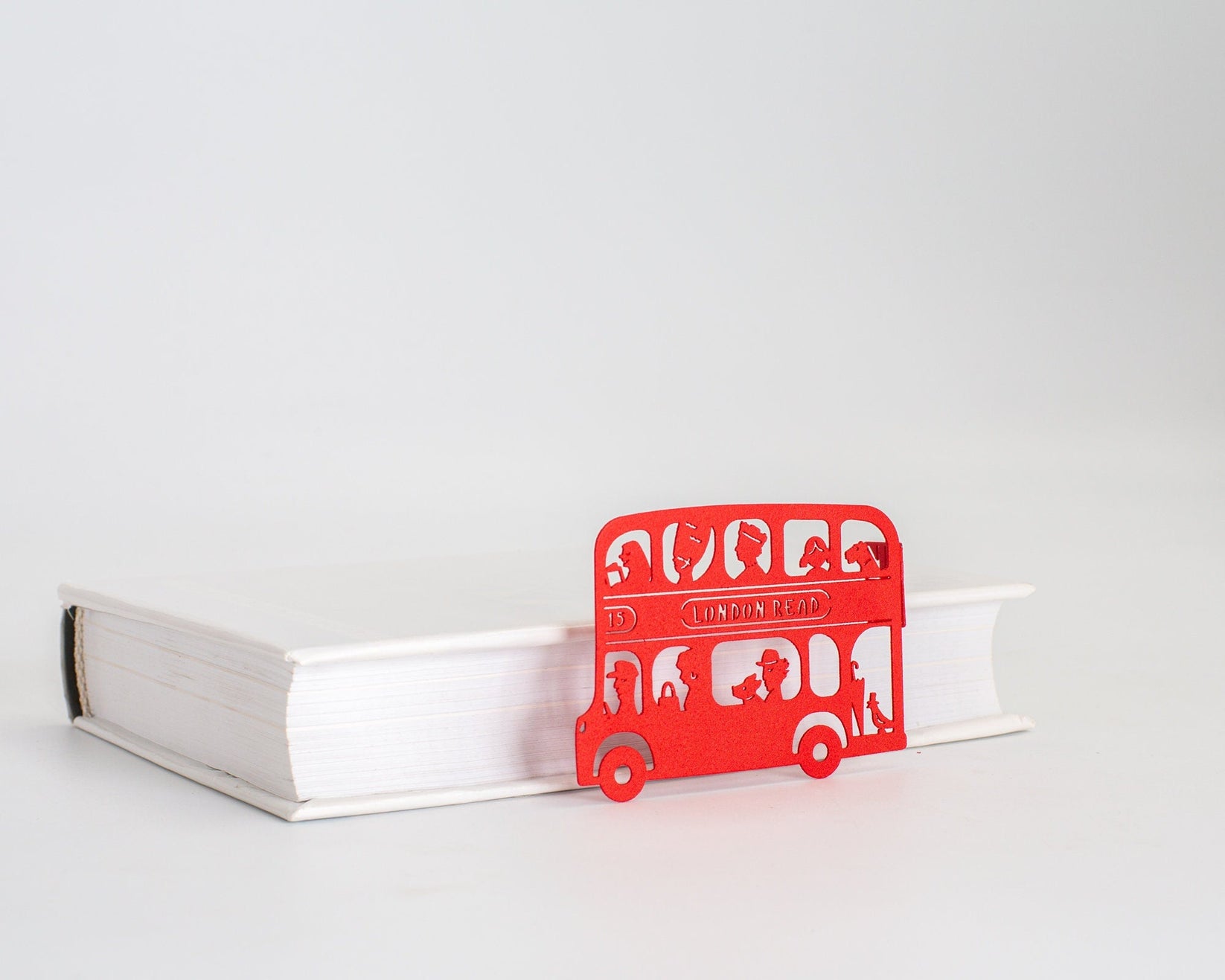 English Bus Bookmark - Small Bookish Gift for Avid Readers, Anglophiles, and English Party Favors - Atelier Article