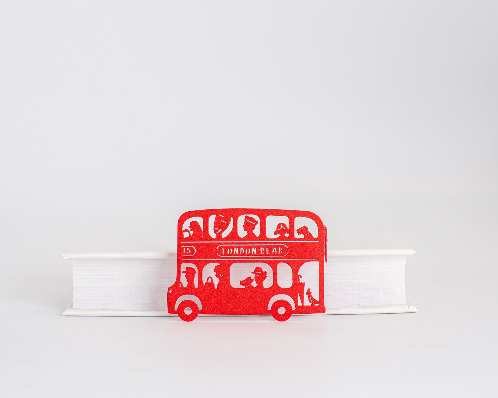 English Bus Bookmark - Small Bookish Gift for Avid Readers, Anglophiles, and English Party Favors - Atelier Article