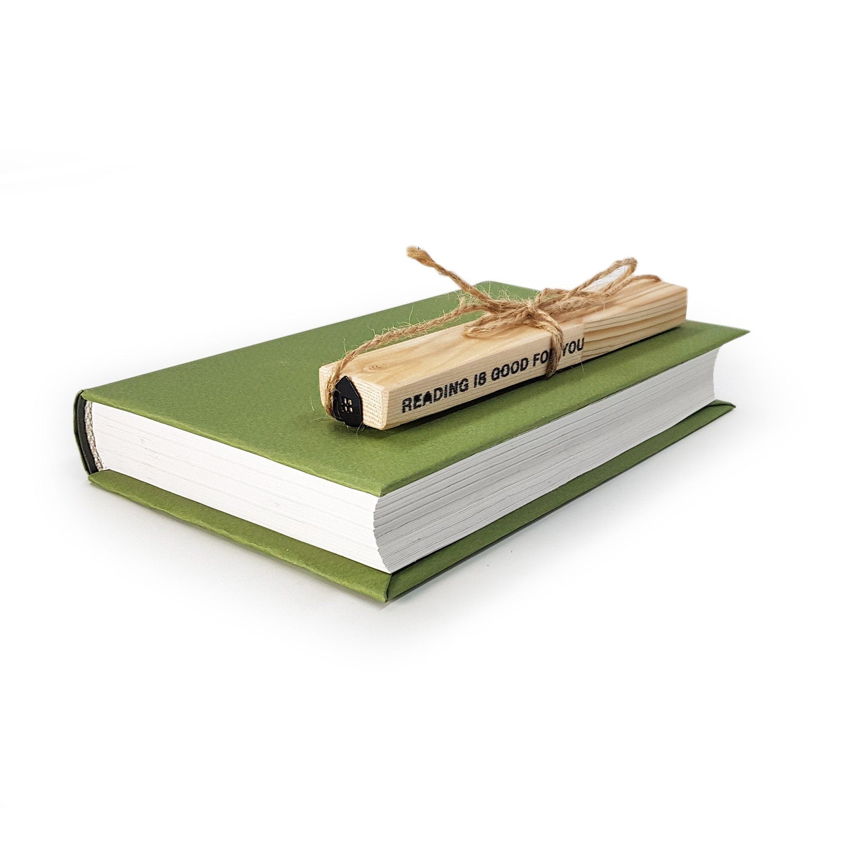 Home Sweet Home metal bookmark packed with kraft paper and twine as a gift