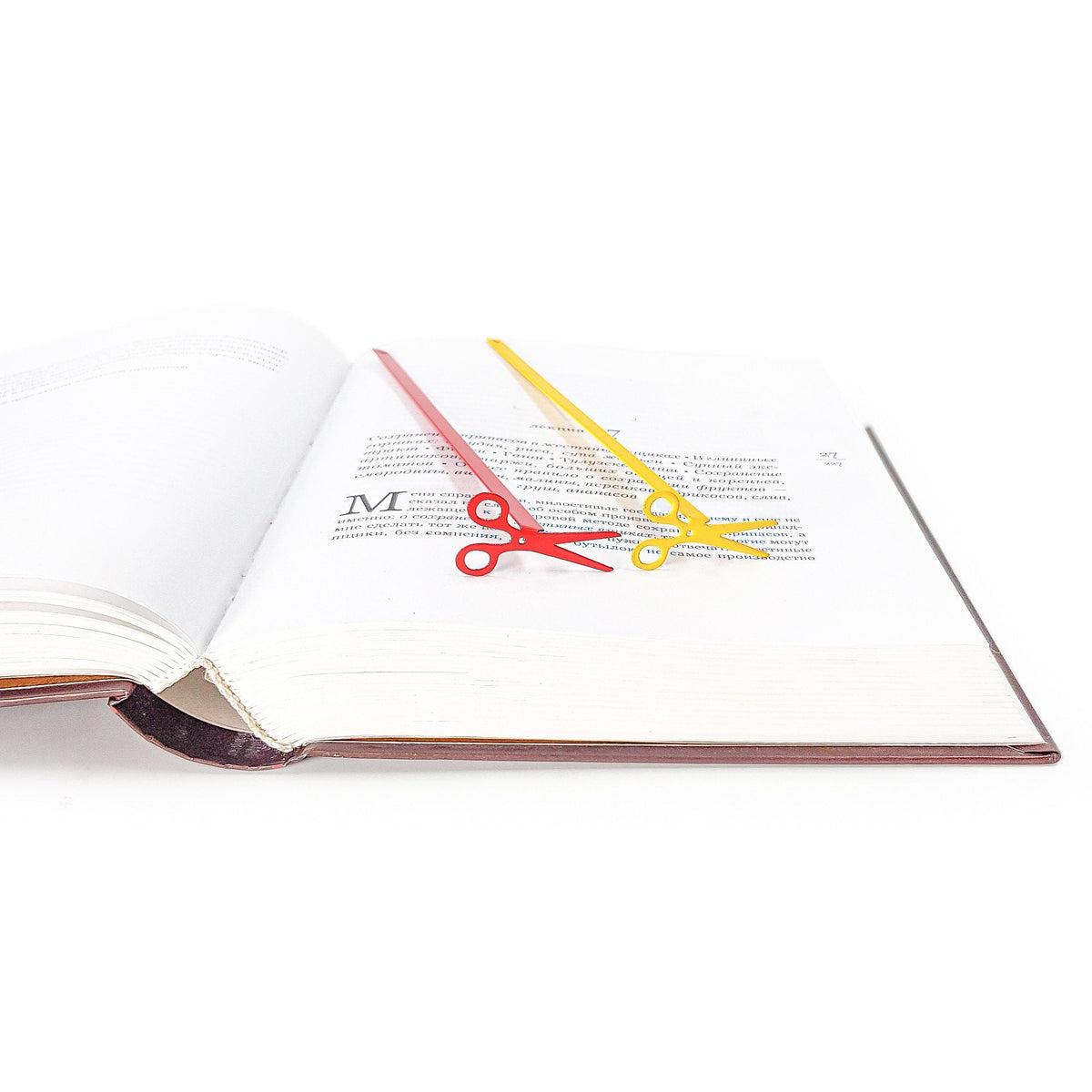 Scissors metal bookmark shown together with other bookmarks from the range