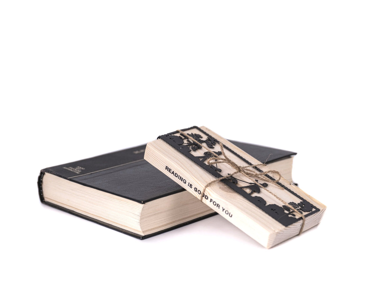 Dog Lover metal bookmark shown with its wooden gift block