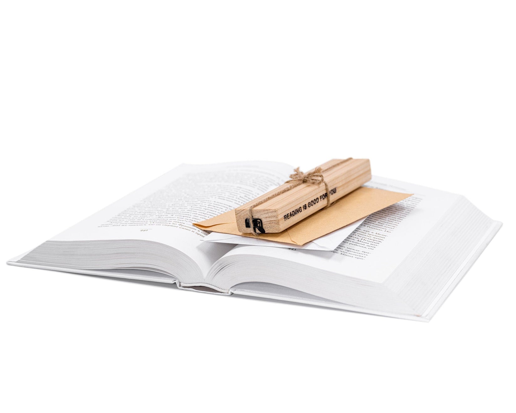 You've Got Mail metal bookmark packed with kraft paper and twine as a gift