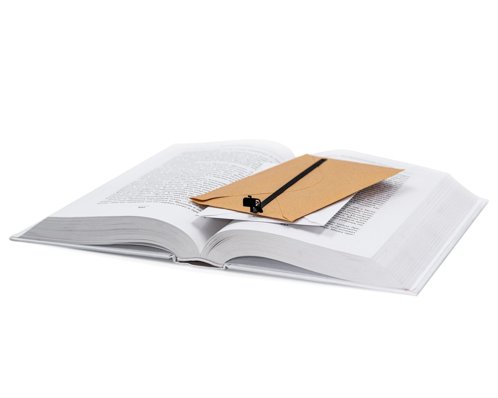 You've Got Mail metal bookmark shown with its wooden gift block
