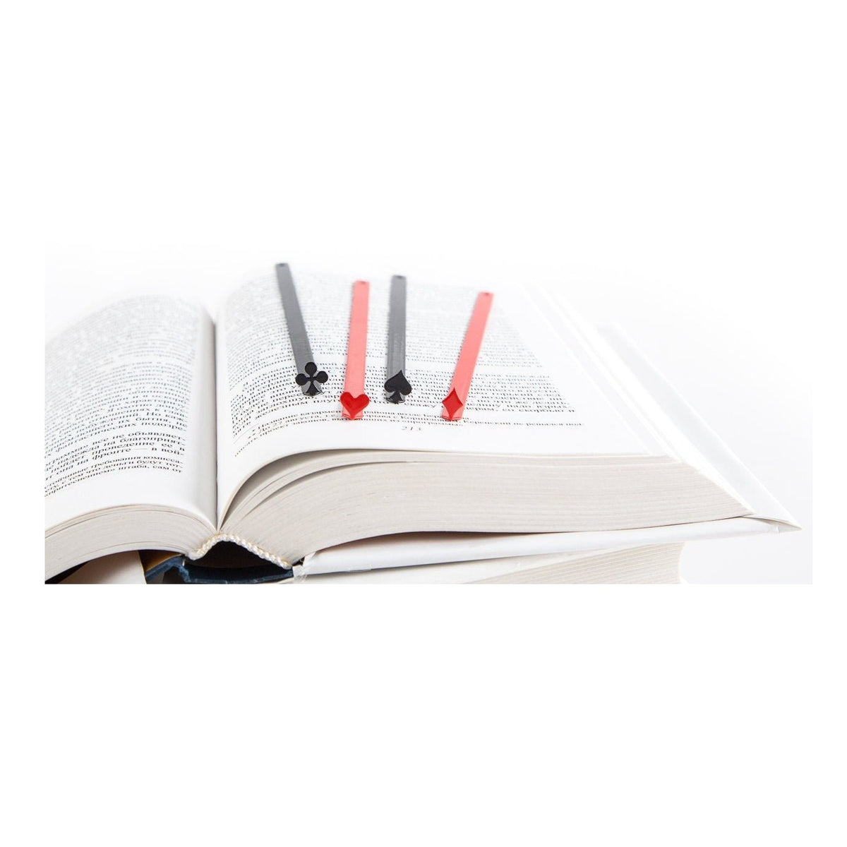 Ace of Spades metal bookmark shown together with other bookmarks from the range