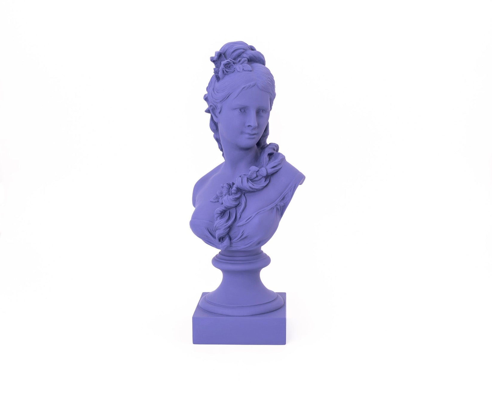 Classical Plaster Sculpture - Semi Nude Young Woman Bust - Timeless Art Piece - Atelier Article