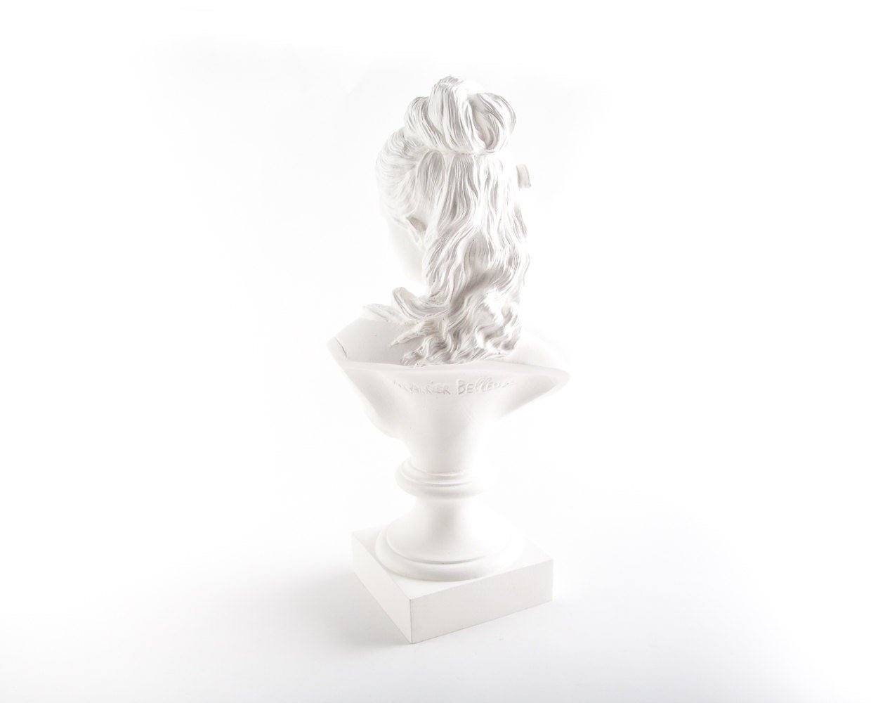 Classical Plaster Sculpture - Semi Nude Young Woman Bust - Timeless Art Piece - Atelier Article