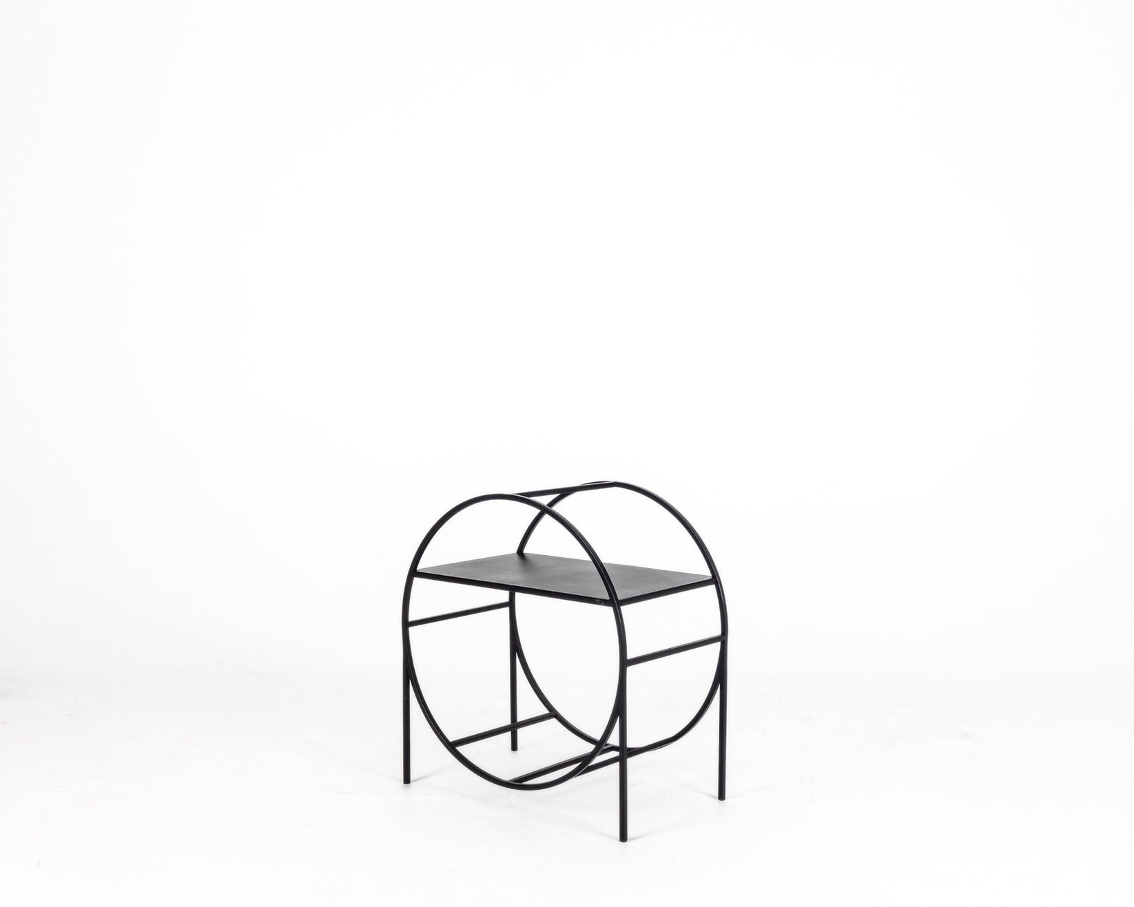 Compact Round Log Holder Black, Scandi Style. - Atelier Article