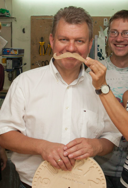 Dmitry Olshevskiy, co-founder of Atelier Article, in the workshop