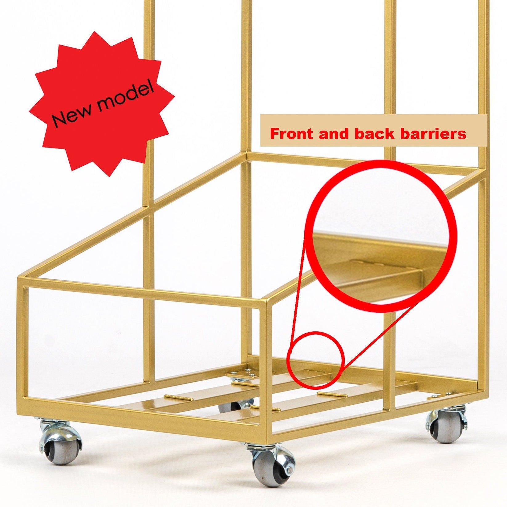 Double Deck Shopping Cart Style LP Record Mobile Stand. - Atelier Article