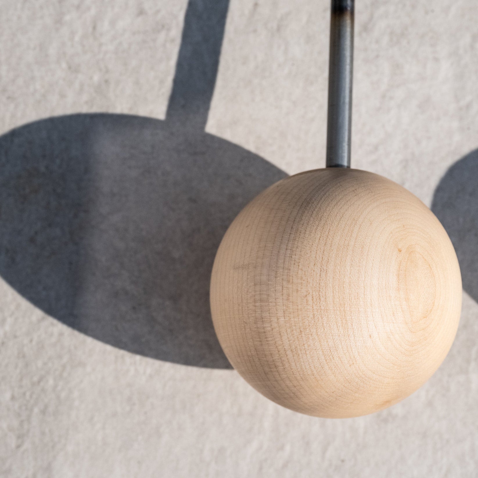 Duo Ball Vinyl Record and Book Stand – Minimalist Steel and Wood Holder - Atelier Article