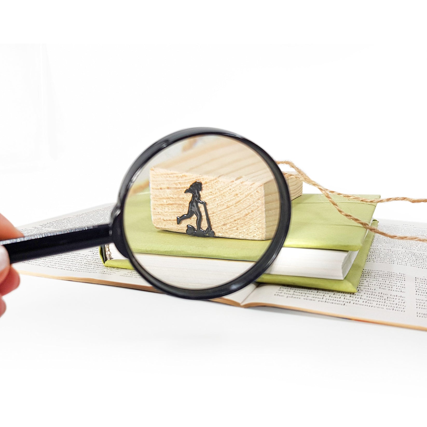 Girl on a Scooter Metal Bookmark – Fun Silhouette Gift for Book Lovers - Atelier Article