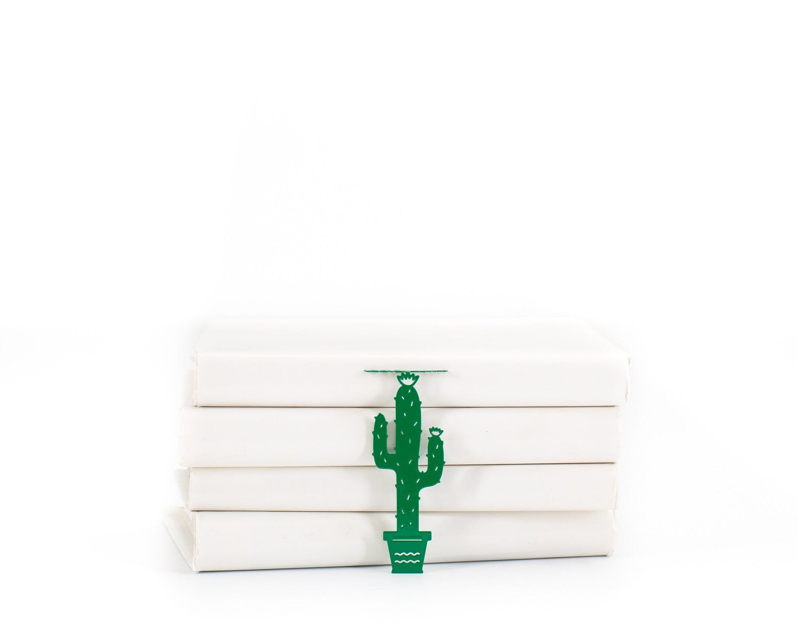 Green Bookmark "Cactus". - Atelier Article