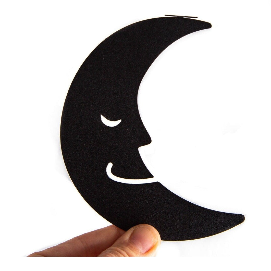 Half Moon and the Star metal bookmark shown flat on a white background