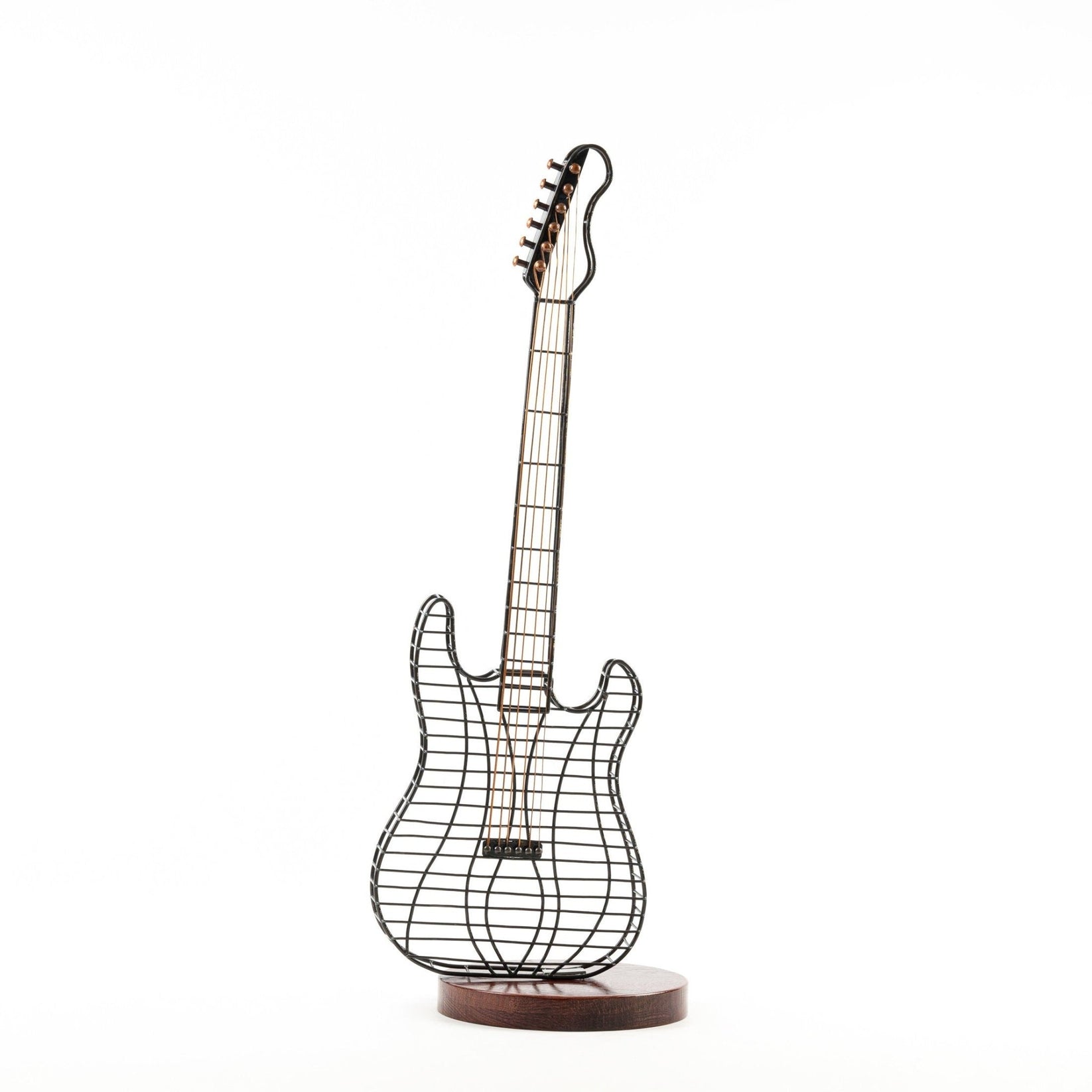 Hand-Welded Wireframe Metal Guitar - Atelier Article