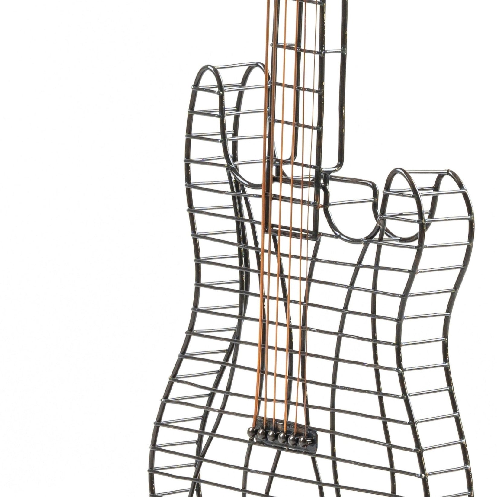 Hand-Welded Wireframe Metal Guitar - Atelier Article