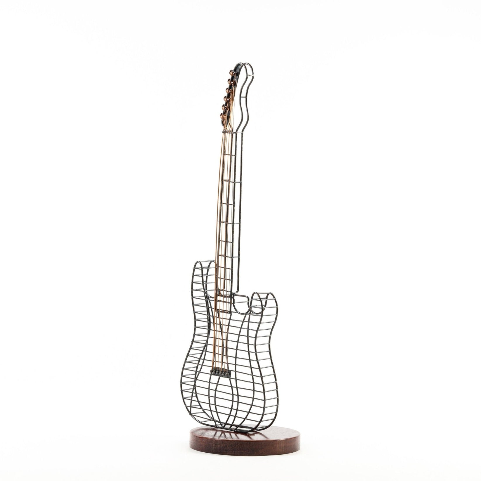 Hand-Welded Wireframe Metal Guitar - Atelier Article