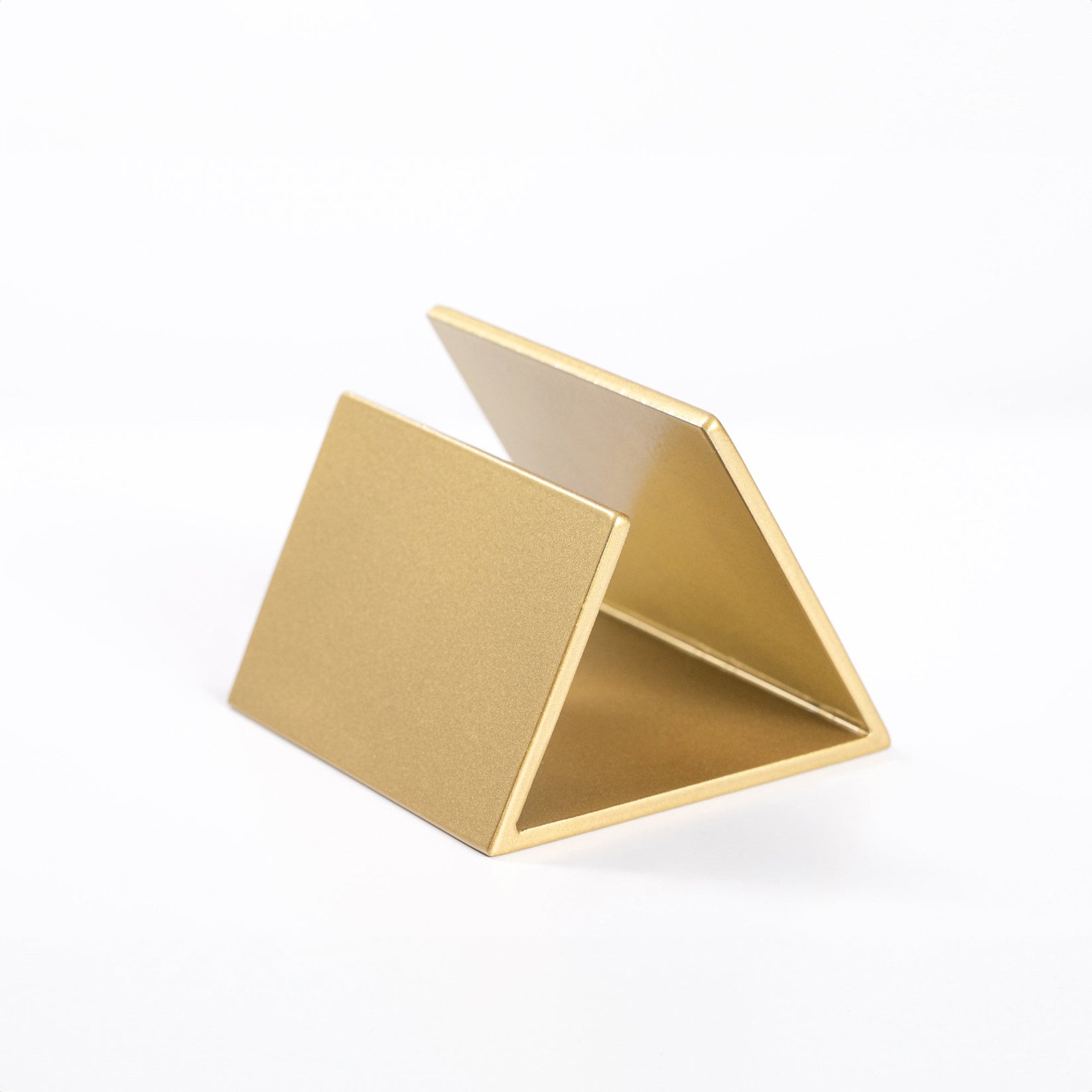 Premium Quality Hand-Welded Heavy Golden Metal Vinyl Record Display Stand. - Atelier Article