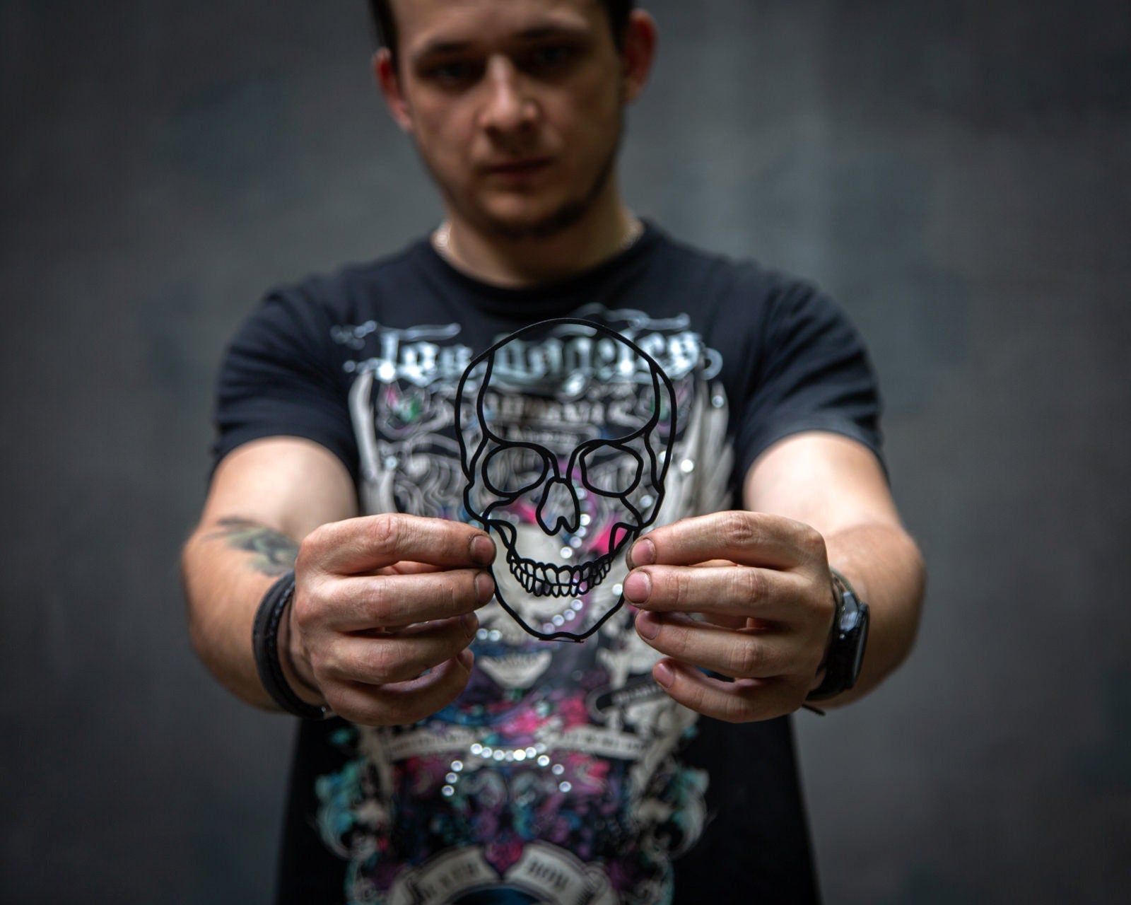 Horror Metal Bookmark "Skull". - Atelier Article