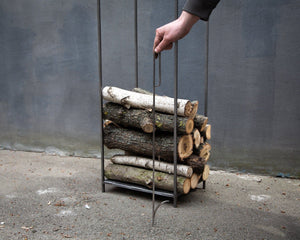 House steel log holder by Atelier Article — gallery view 19