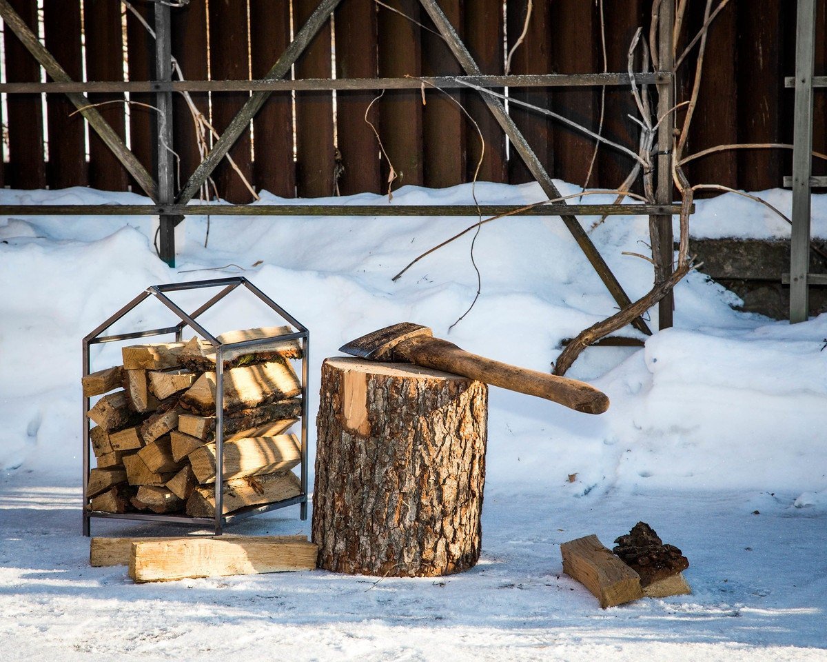 House steel log holder by Atelier Article — gallery view 17