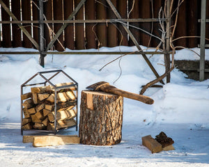 House steel log holder by Atelier Article — gallery view 17