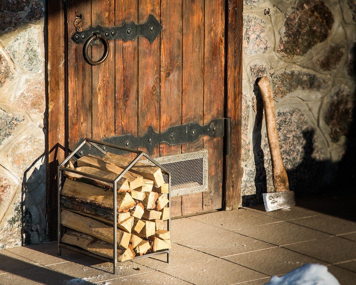 House steel log holder by Atelier Article — gallery view 16