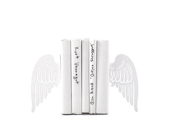 Angel Wings Metal Bookends