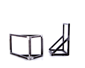 Gate metal bookends – hand-welded steel rod frame, photo 3