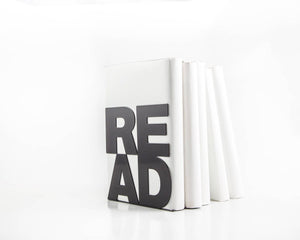 Metal READ Bookends – laser-cut steel, photo 5