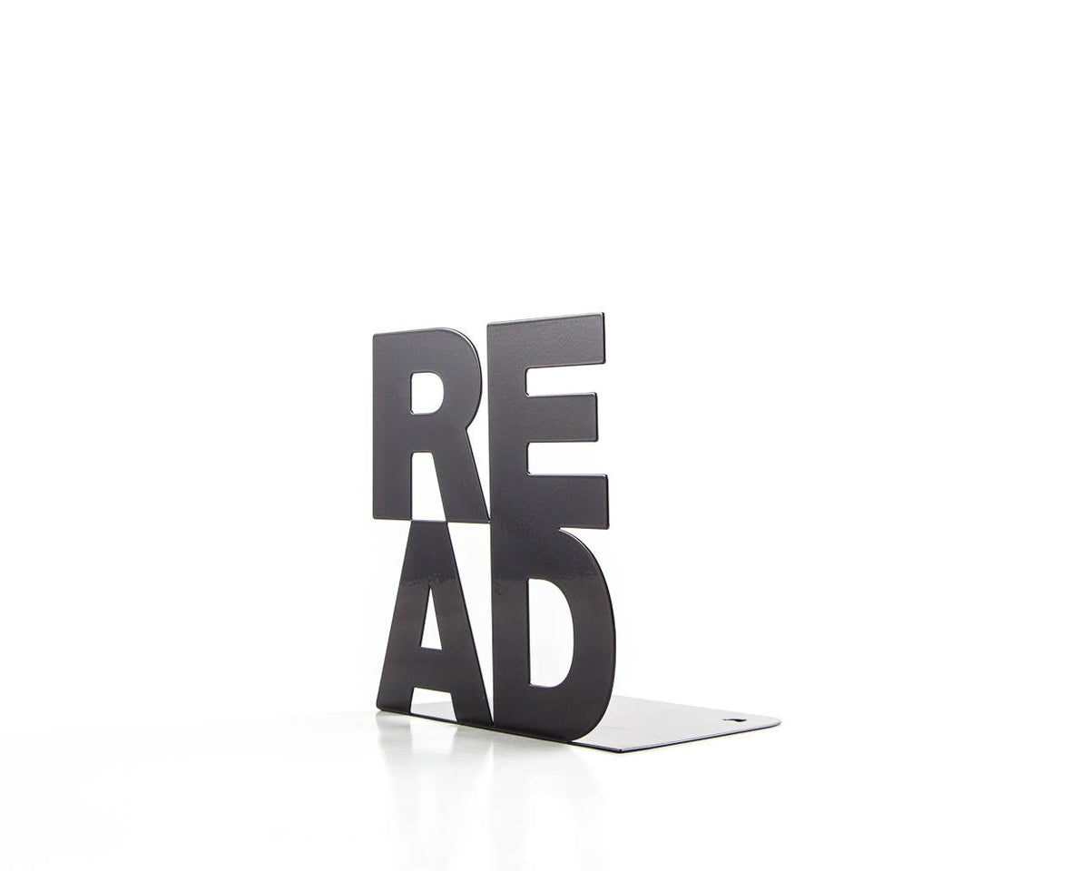Metal READ Bookends – laser-cut steel, photo 4