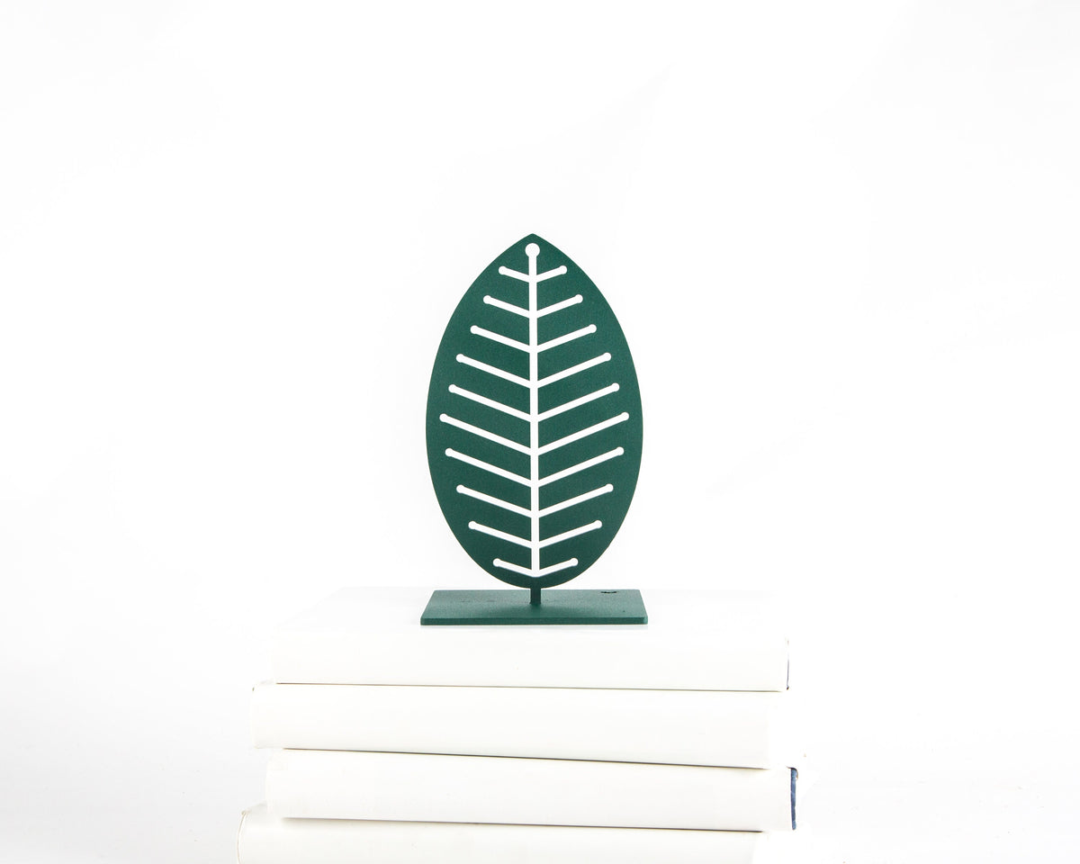 Modern Green bookends Leaves - Design Atelier Article