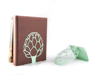 Metal Artichoke Bookends – green – laser-cut steel, photo 6