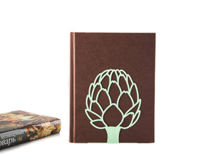 Metal Artichoke Bookends – green – laser-cut steel, photo 1