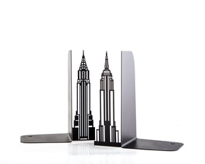 New York Skyline Metal Bookends – laser-cut steel, photo 3