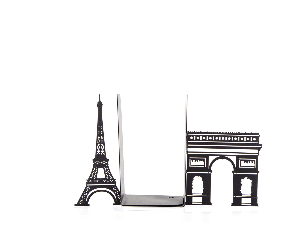 Paris Eiffel Tower Metal Bookends – laser-cut steel, photo 3