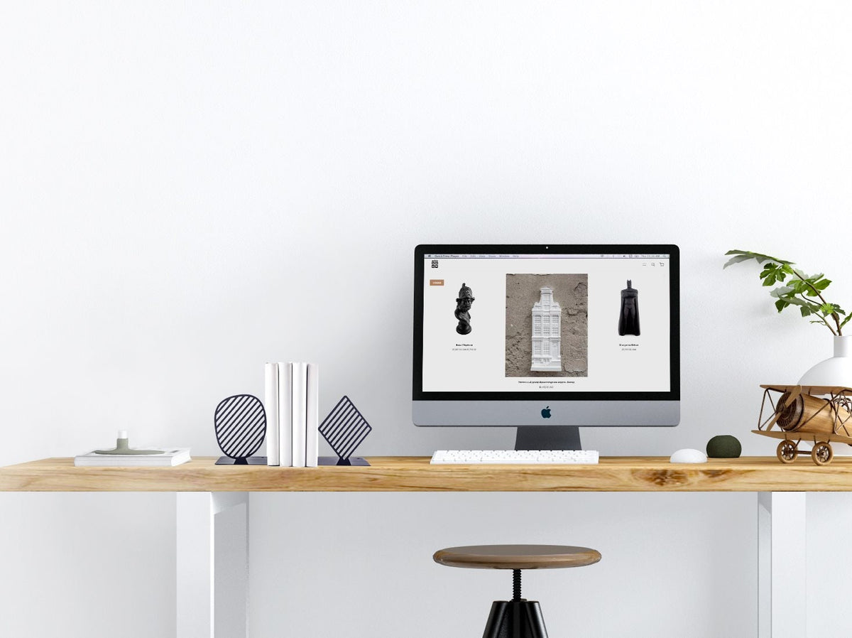 Stripes Limited Bookends: Modern Steel Shelf Decor — view 3