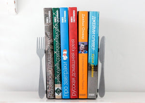 Metal Fork & Knife Bookends – laser-cut steel, photo 4
