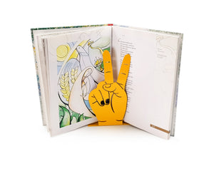 Victory Sign Bookends - designed and made in Ukraine by Atelier Article.