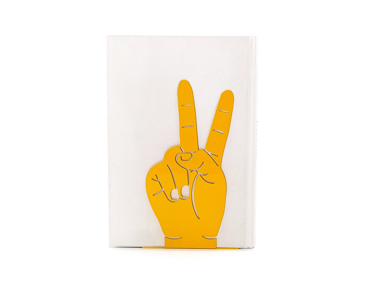 Victory Sign Bookends - designed and made in Ukraine by Atelier Article.
