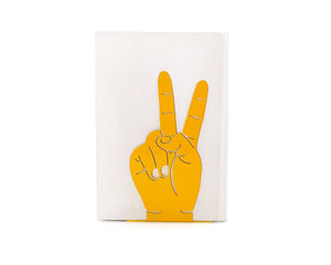 Victory Sign Bookends - designed and made in Ukraine by Atelier Article.