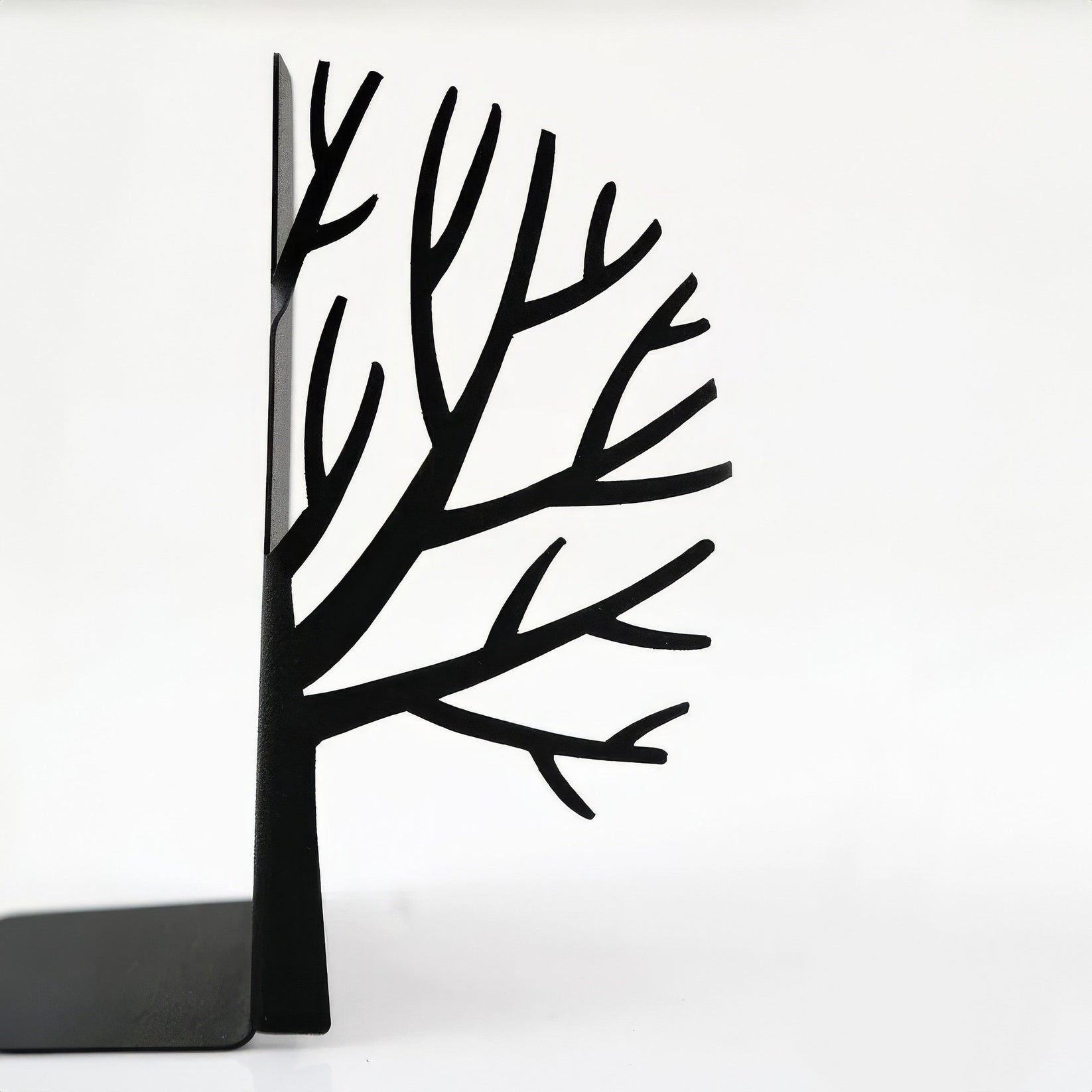 Winter Trees Metal Bookends – laser-cut steel, photo 3