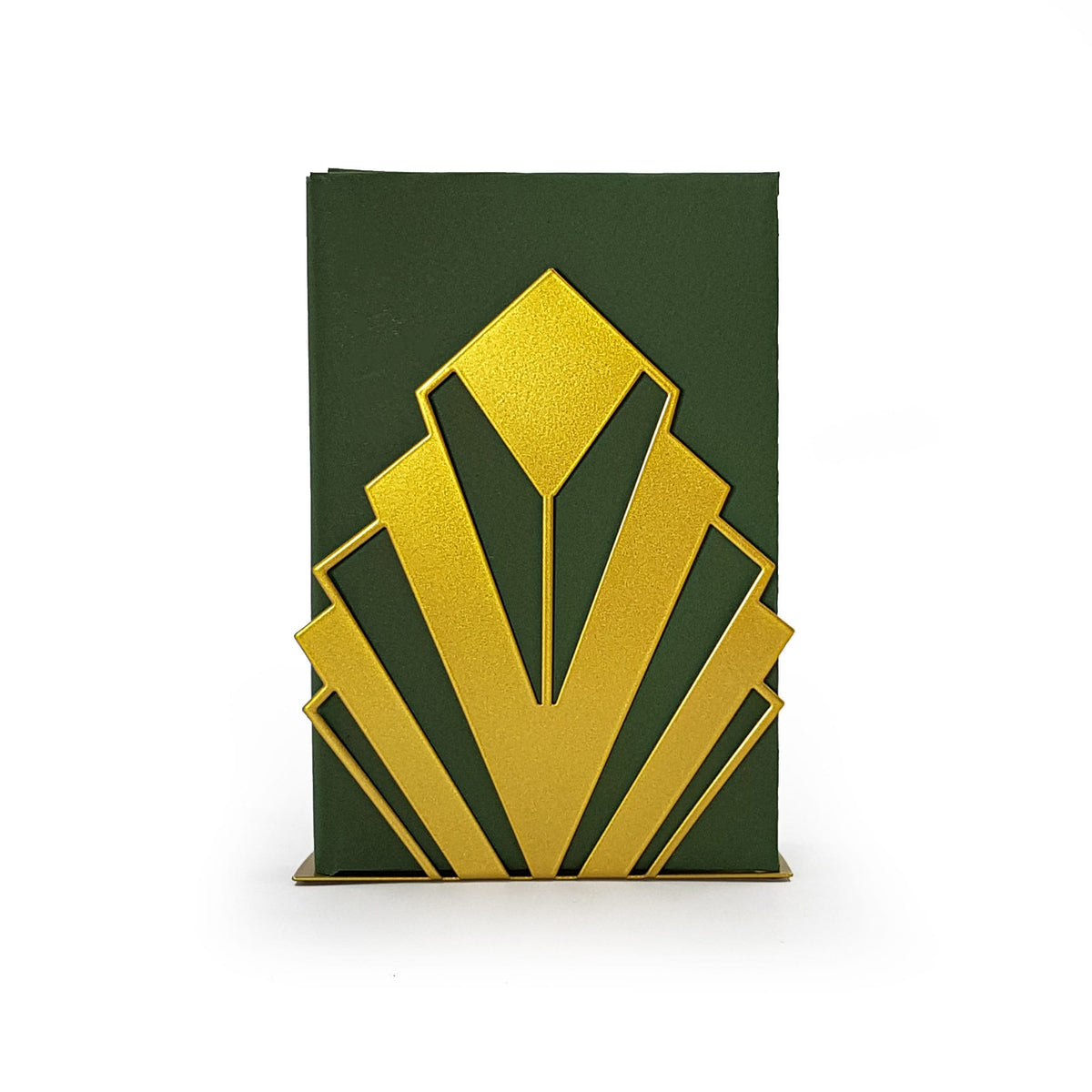 Golden modern Art nouveau bookends - Design Atelier Article