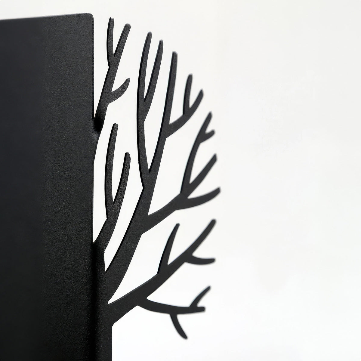 Winter Trees Metal Bookends – laser-cut steel, photo 4