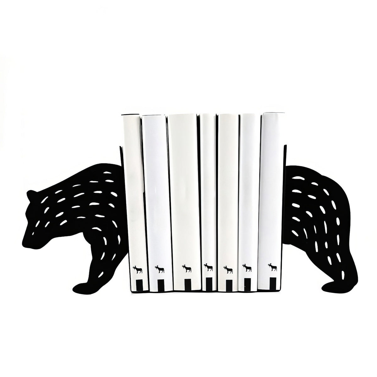 Bear Metal Bookends – laser-cut steel, photo 1
