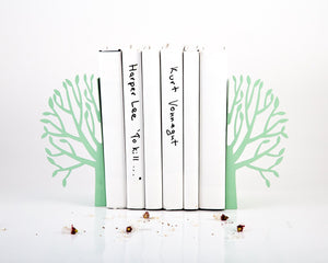Metal Tree Bookends – mint – laser-cut steel, photo 5