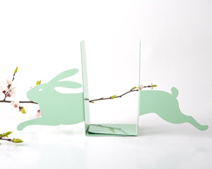 Hare Metal Bookends – mint – laser-cut steel, photo 3