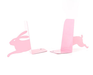 Hare Metal Bookends – pink – laser-cut steel, photo 4