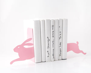 Hare Metal Bookends – pink – laser-cut steel, photo 2